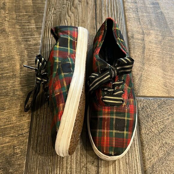 Keds red plaid sneakers - Picture 1 of 4